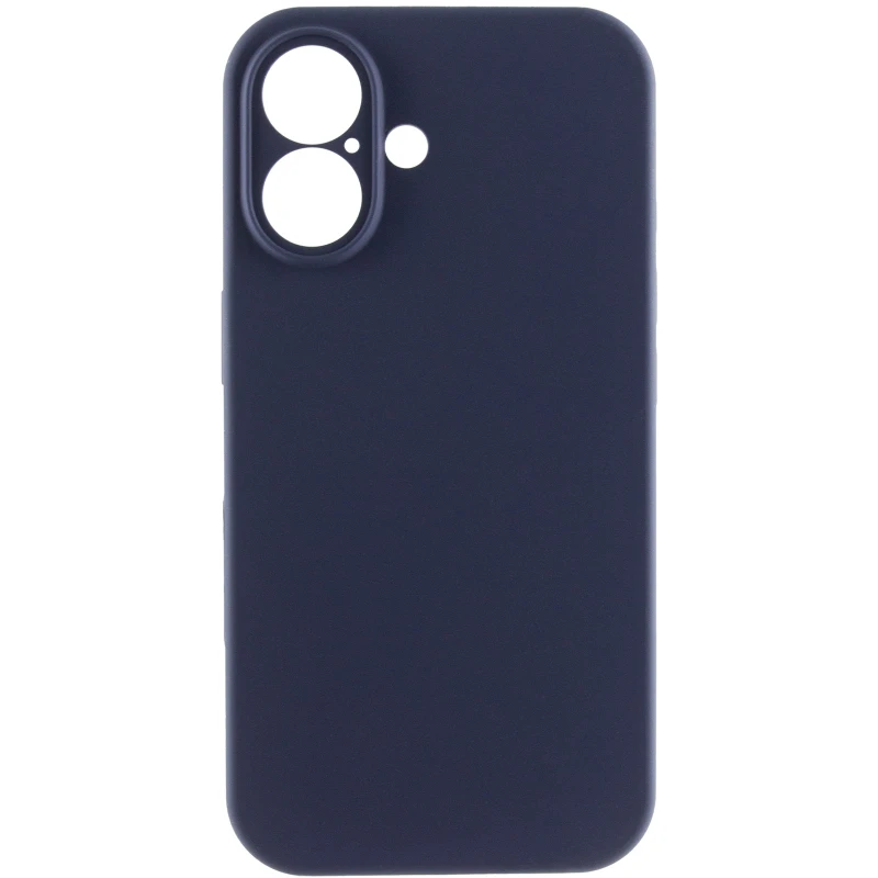 Чохол Silk Full Camera Protective (AA) NO LOGO для Apple iPhone 16 Plus – Темно-синій / Midnight blue. Фото 3 з 7