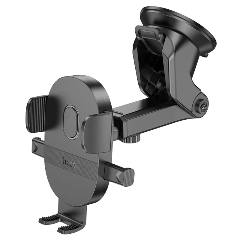 Автотримач Hoco H19 Mighty one-button (center console) – Black. Фото 4 з 8