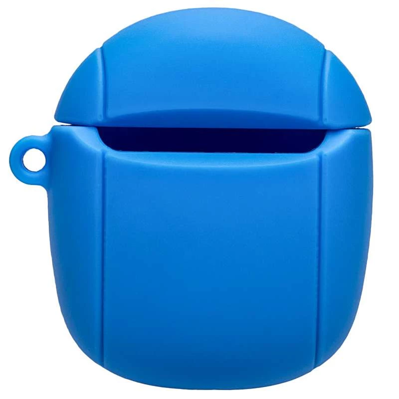 Силіконовий футляр Marvel & DC series для навушників AirPods 1/2 + карабін – Капітан Америка/Синій. Фото 4 з 4