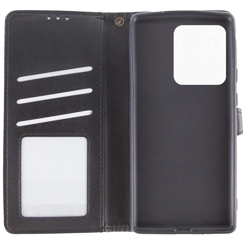 Чохол-книжка GETMAN Gallant  на Motorola Moto G75 – Чорний. Фото 6 з 6