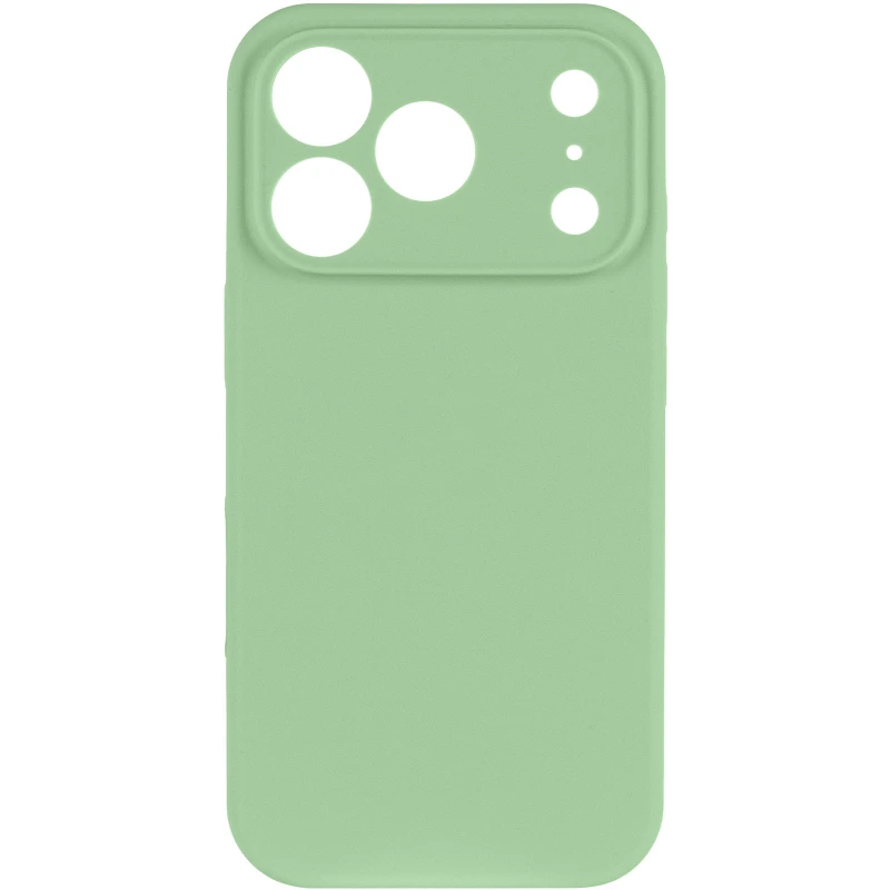 Чехол Silk Full Camera Protective (AA) NO LOGO для Apple iPhone 17 Pro (6.3") – Зеленый / Pistachio. Фото 3 из 9