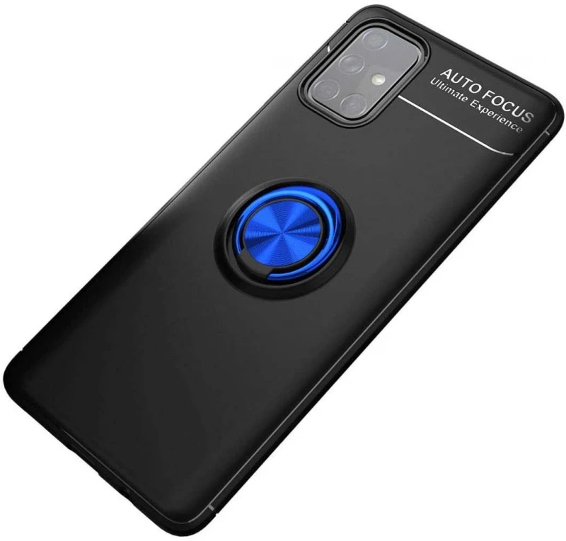 

Чохол Deen ColorRing з кільцем на Samsung Galaxy M31s (Чорний / Синій)