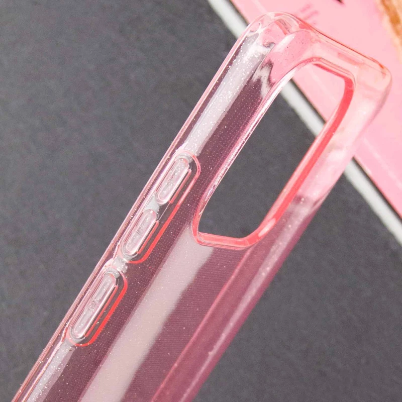 Блискучий силіконовий чохол на Xiaomi Redmi 12C / Poco C55 – Pink. Фото 7 з 9