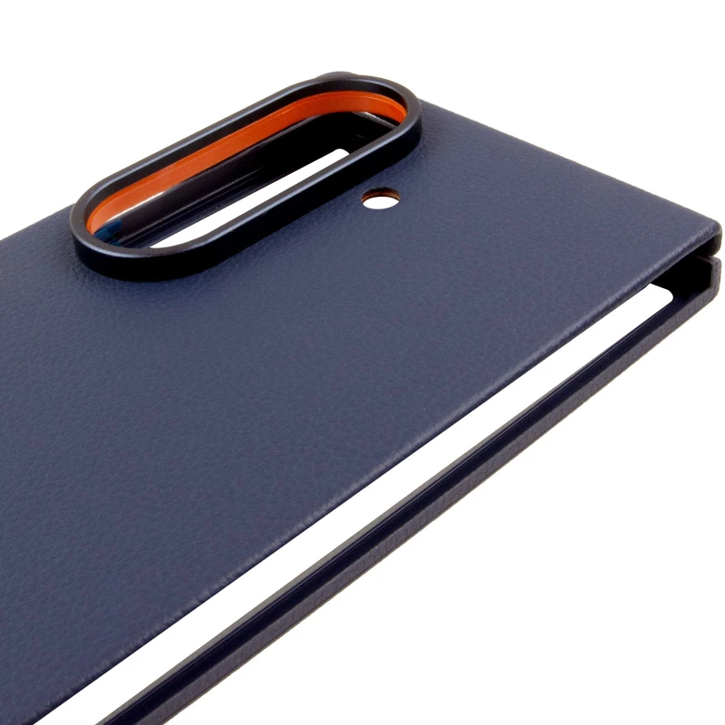 Шкіряний чохол Leather Case Premium на Samsung Galaxy Z Fold6 – Navy. Фото 7 з 10