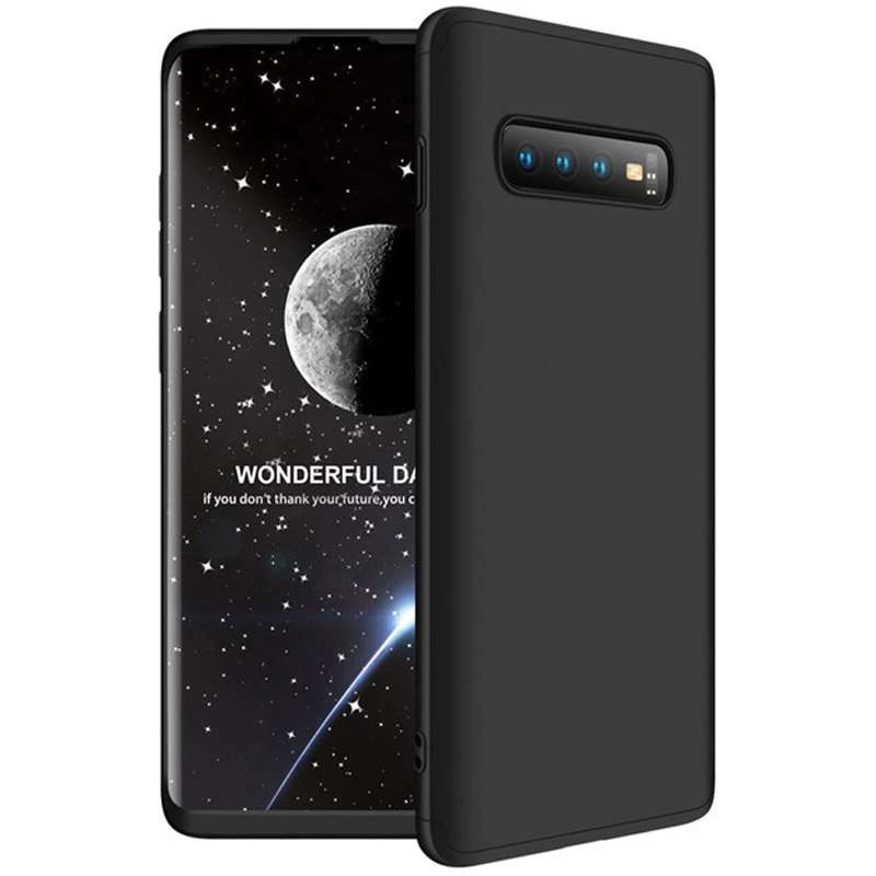 

Чехол с защитой 360 градусов GKK для Samsung Galaxy S10 (Черный), Чорний