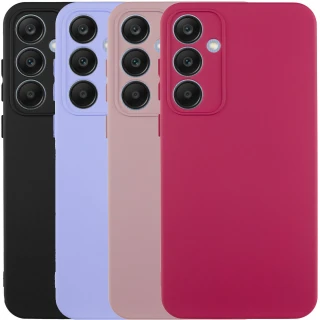 Кольоровий силіконовий чохол GETMAN із закритою камерою для Samsung Galaxy S24