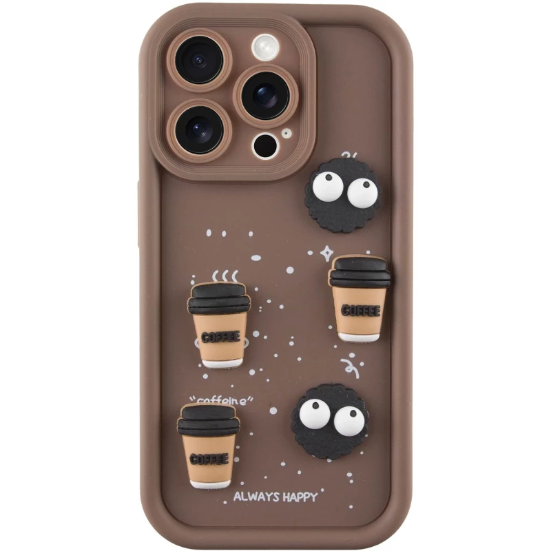 

Чехол TPU Toys Case для Apple iPhone 15 Pro Max (6.7") (Brown / Always Happy)
