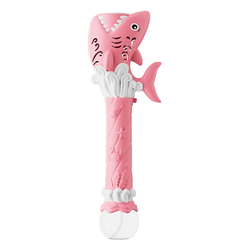 Пістолет з мильними бульбашками H038 Shark + bottle 50ml – Pink. Фото 1 з 4
