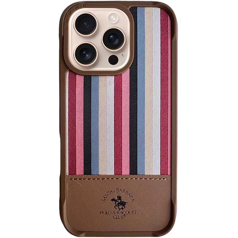Кожаный чехол Polo Santa Barbara Isaac для Apple iPhone 16 Pro Max – Champagne gold. Фото 2 из 7