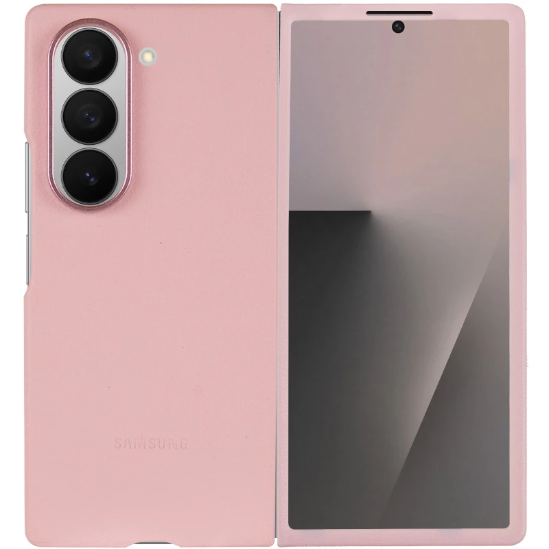 Шкіряний чохол Leather Case Premium на Samsung Galaxy Z Fold6 – Pink. Фото 3 з 6
