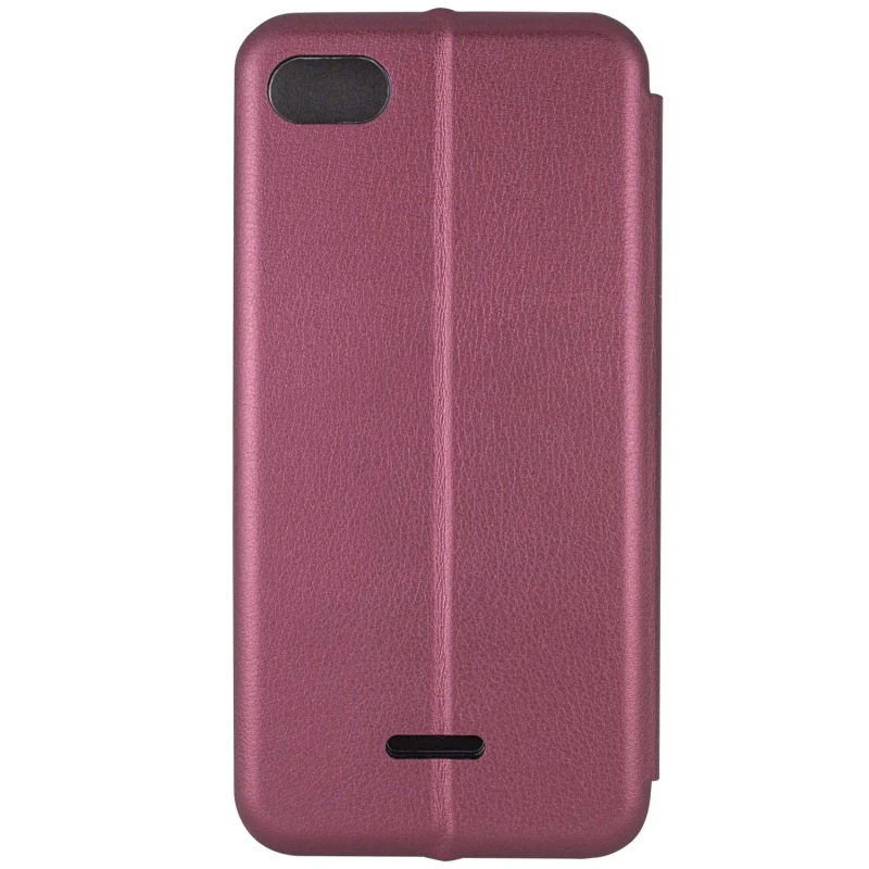 Чохол-книжка класичний на Xiaomi Redmi 6A – Бордовий. Фото 6 з 6