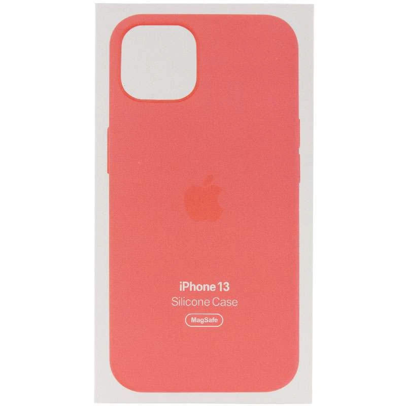 Чехол Silicone case (AAA) with Magsafe and Animation для Apple iPhone 13 (6.1") – Розовый / Pink Pomelo. Фото 5 из 7