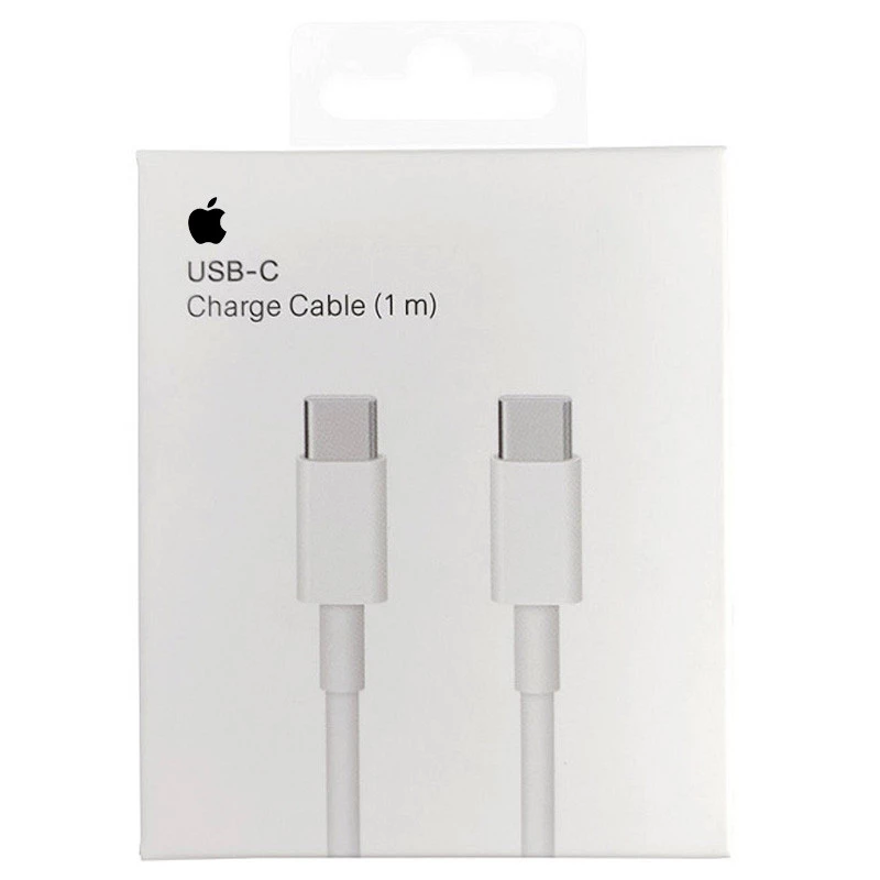 Дата кабель USB-C to USB-C FineWoven for Apple (AAA) (1m) (box) – White. Фото 2 з 2