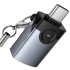 Перехідник Hoco UA46C Type-C Male to USB Female USB3.0 – Metal gray. Фото 3 з 6