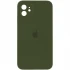Чохол Silicone Case Square з захистом камери на Apple iPhone 11 (6.1") – Зелений / Dark Olive. Фото 1 з 2