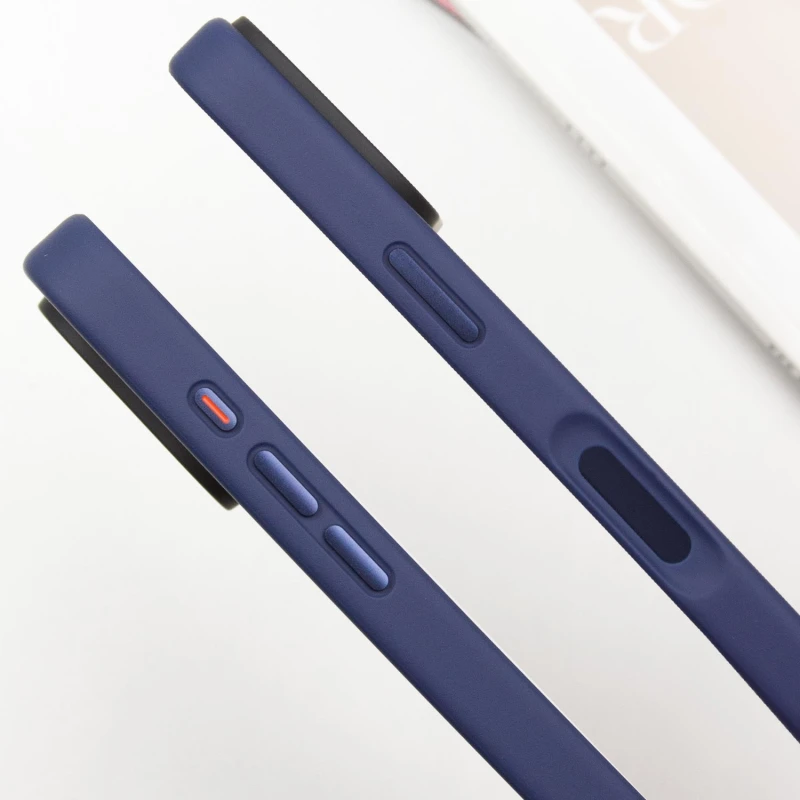 TPU+PC з металевими кнопками та MagSafe на Apple iPhone 16 Pro Max – Синій / Navy Blue. Фото 7 з 9
