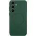 Чохол Silicone Cover Lakshmi Full Camera (AA) with Magnetic Fit для Samsung Galaxy S26 FE – Зелений / Dark green. Фото 1 з 1