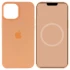 Чохол Silicone case (AAA) with Magsafe and Animation для Apple iPhone 15 (6.1") – Помаранчевий / Orange Sorbet. Фото 1 з 3