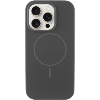 Чехол Silicone Armor Max не logo with MagSafe для Apple iPhone 12 (6.1") — Серый / Dark Gray