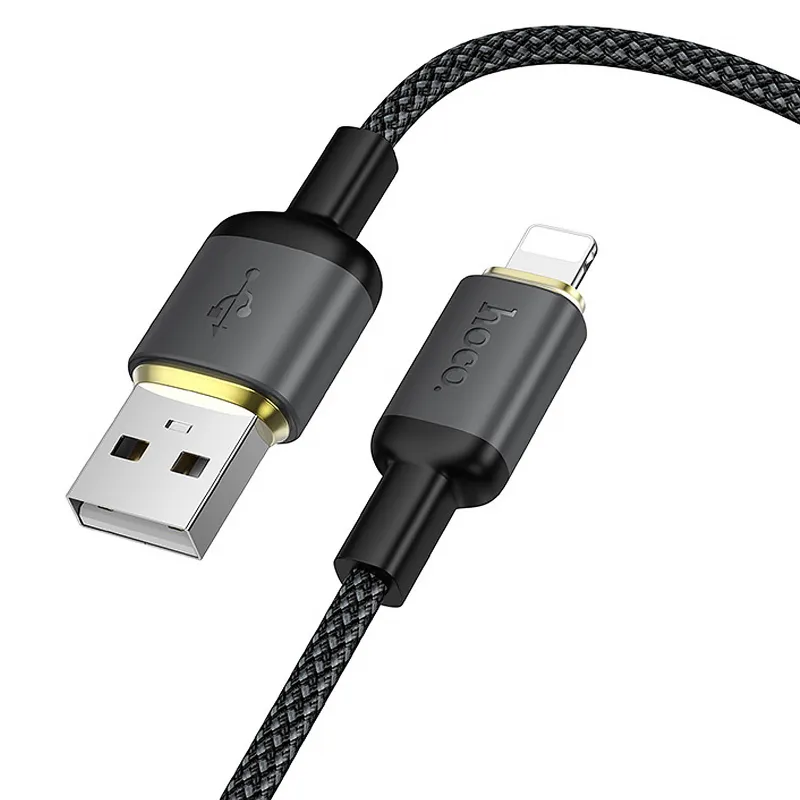 Дата кабель Hoco X128 Benefit USB to Lightning 12W (1m) – Black. Фото 3 з 5