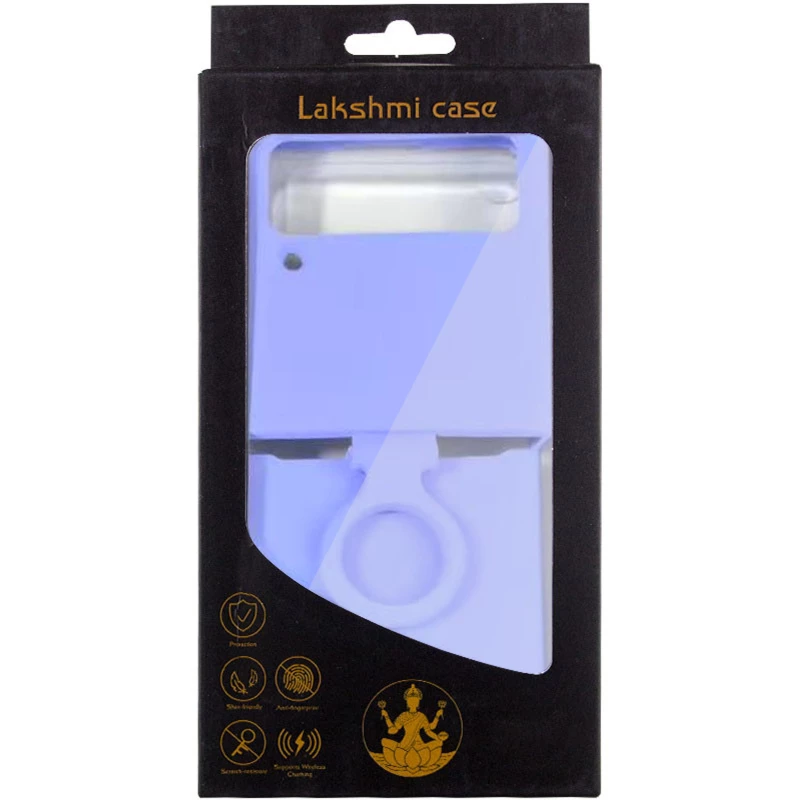 Чохол Foldables Silicone Cover Lakshmi (AAA) для Samsung Galaxy Z Flip4 – Бузковий / Dasheen. Фото 6 з 8