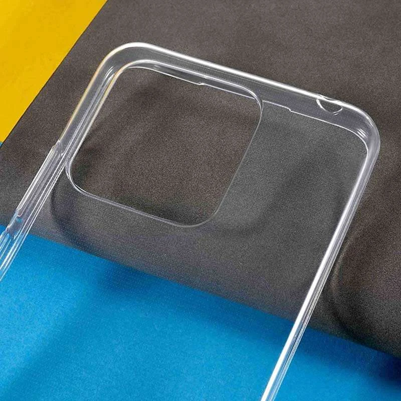 Ультратонкий силіконовий чохол 1мм на Xiaomi Redmi 10C – Безбарвний (прозорий). Фото 5 з 11