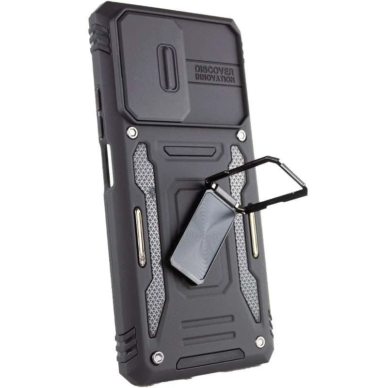 Ударостійкий чохол Square Ring зi шторкою на камеру на Xiaomi 11T / 11T Pro – Чорний / Black. Фото 5 з 7