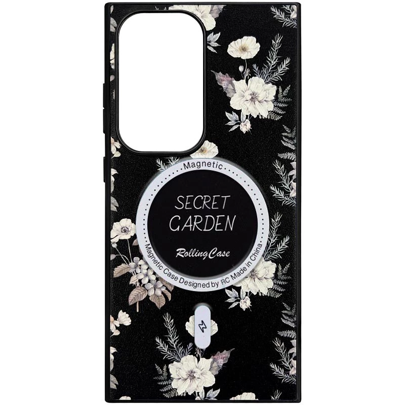 Чохол Flower Garden with MagFit для Samsung Galaxy S25 – Black. Фото 1 з 1