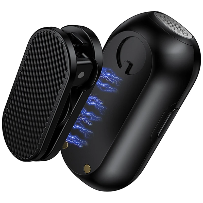 Петличний бездротовий мікрофон Hoco L26 Dual-mic Smart AI (Type-C) – Black. Фото 6 з 6