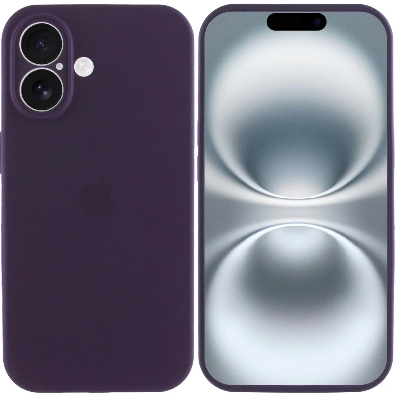 Чохол Silicone Case з захистом камери на Apple iPhone 16 Plus – Фіолетовий / Elderberry. Фото 3 з 8