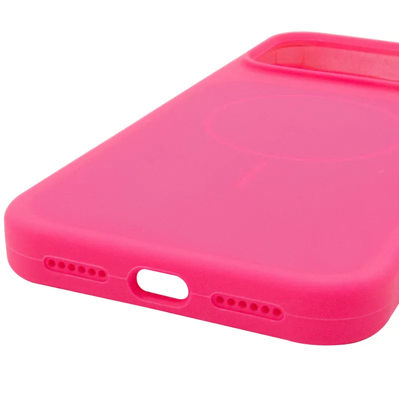 Чохол Silk Duo Color (AA) NO LOGO with Magnetic Fit для Apple iPhone 18 Pro – Barbie Pink. Фото 5 з 5