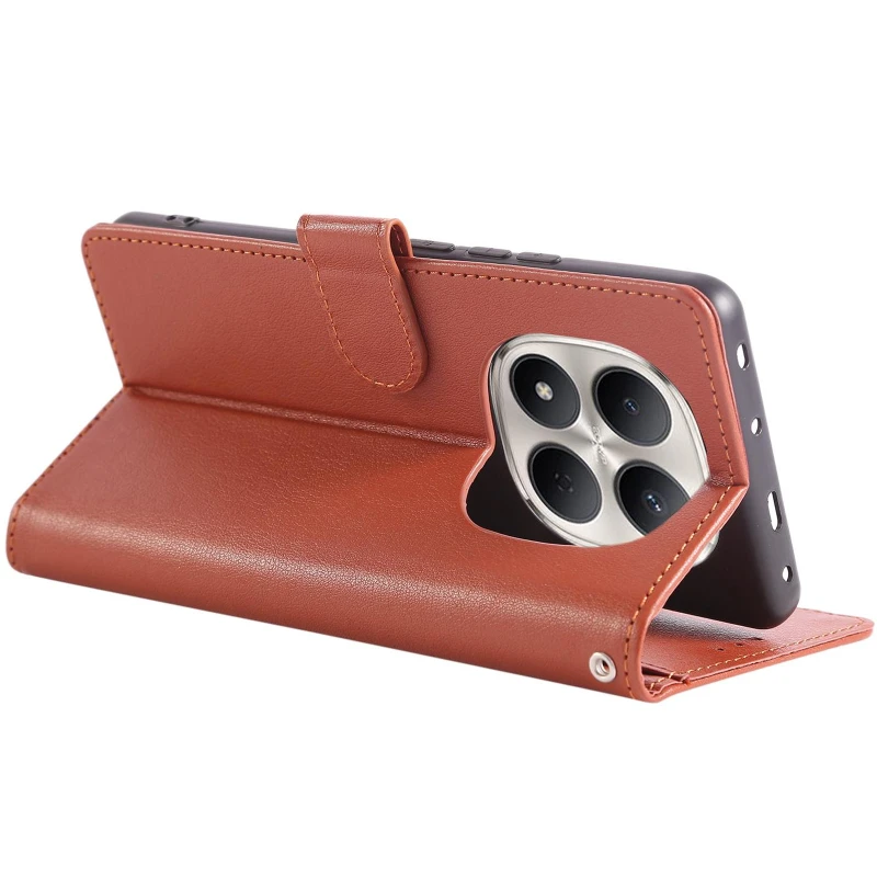 Кожаный чехол-книжка Essential Case для Xiaomi Redmi Note 15 Pro+ 5G – Brown. Фото 6 из 7