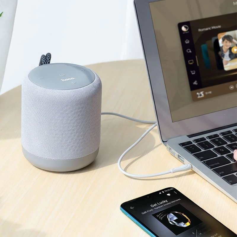 Аудио кабель Aux Hoco UPA14 (1m) – Серый. Фото 4 из 4