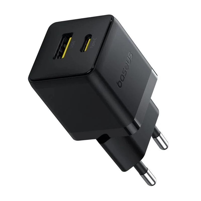 СЗУ Baseus Palm Fast Charger 20W (1USB-A/1C) + кабель Type-C to Type-C (P10111608) – Cluster Black. Фото 5 из 6