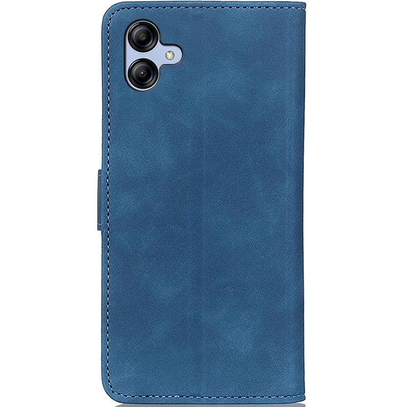 Кожаный чехол-книжка KHAZNEH Retro для Samsung Galaxy A07 – Blue. Фото 2 из 4