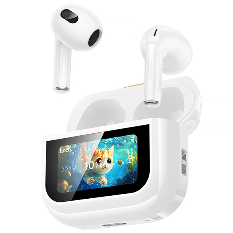 Бездротові TWS навушники Hoco EW87 Gata – White. Фото 4 з 7