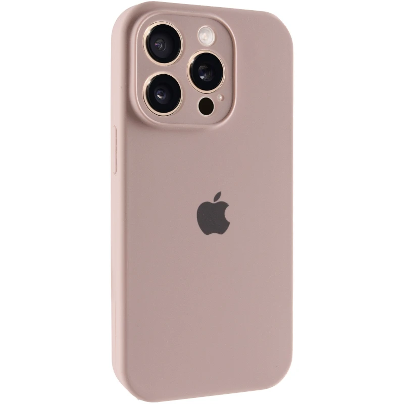 Чехол Silicone Case с защитой камеры для Apple iPhone 14 Pro Max (6.7") – Серый / Lavender. Фото 2 из 9