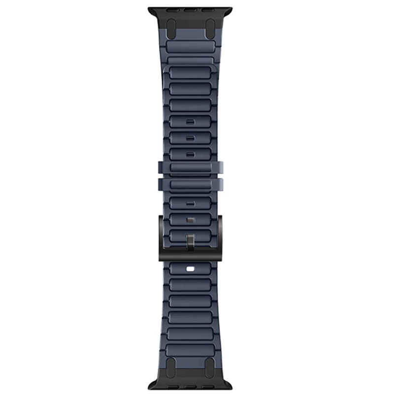 Ремешок Hoco WA35 Emir series thickened silicone strap для Apple watch 44/45/46/49mm – Grayish Blue. Фото 1 из 3