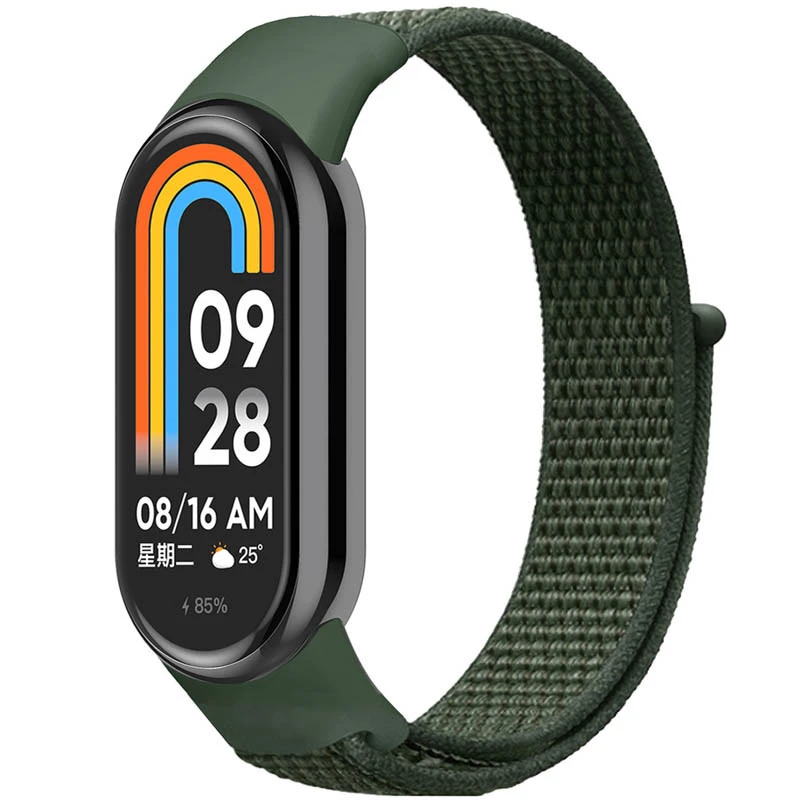 Ремешок Nylon New для Xiaomi Mi Band 8/9/10 – Green. Фото 2 из 2