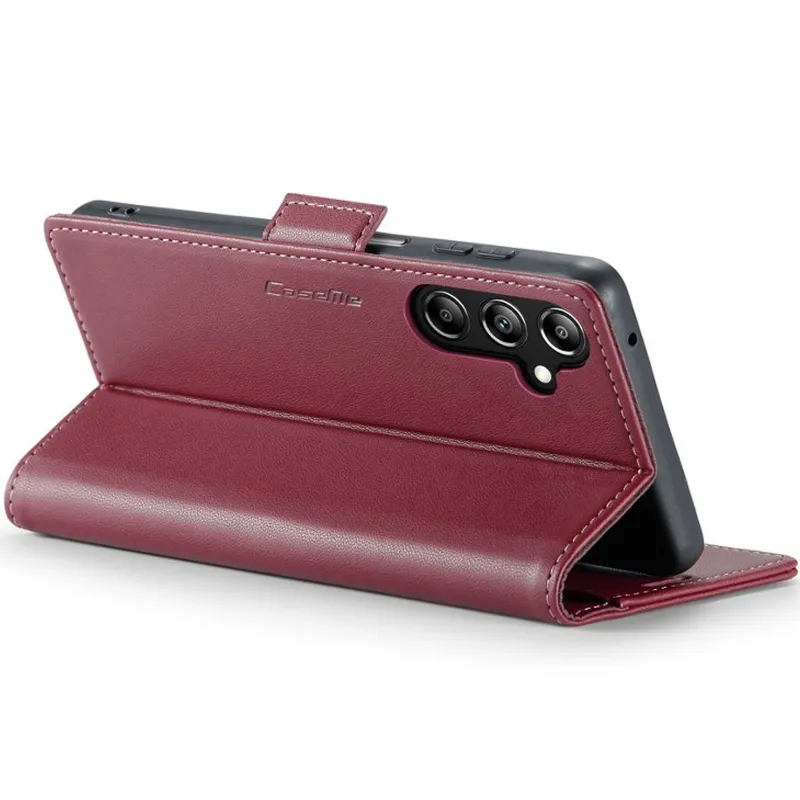 Шкіряний чохол-книжка CaseMe Nappa leather для Samsung Galaxy A26 5G – Red. Фото 6 з 6