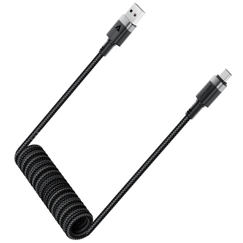Дата кабель Acefast C14-04 USB to Type-C 3A (1.2m) – Black. Фото 4 з 6