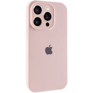 Чохол Silicone Case з захистом камери на Apple iPhone 13 Pro (6.1") — Рожевий / Chalk Pink