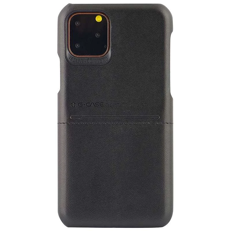 

Кожаная накладка G-Case Cardcool Series для Apple iPhone 11 Pro (5.8") (Черный), Чорний