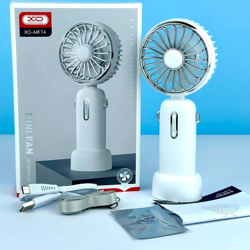 Вентилятор XO-MF74 Flip Small 2000mAh – White. Фото 4 з 6