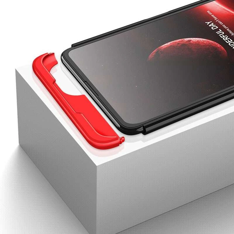 Чохол із захистом 360 градусів GKK на Samsung Galaxy M62 – Чорний / Червоний. Фото 3 з 5