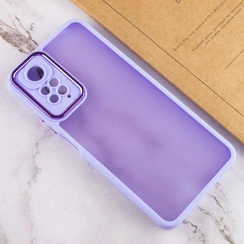 TPU+PC чохол Accent на Xiaomi Redmi Note 11 (Global) / Note 11S – White / Purple. Фото 3 з 4