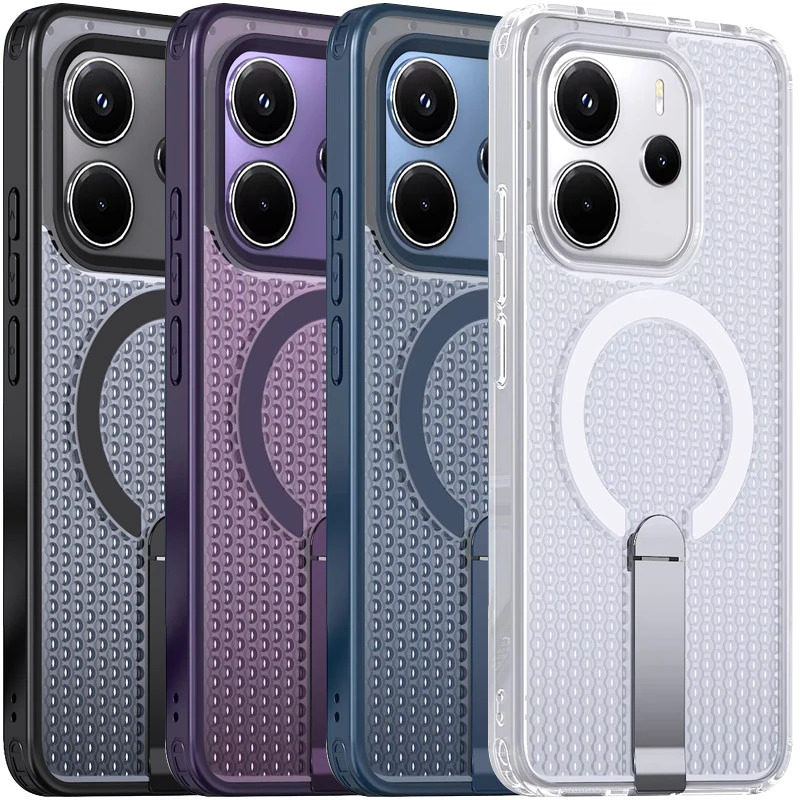 Чохол TPU Breeze with MagSafe stand для Xiaomi Redmi Note 14 4G (Europe version) фото 2 з 2