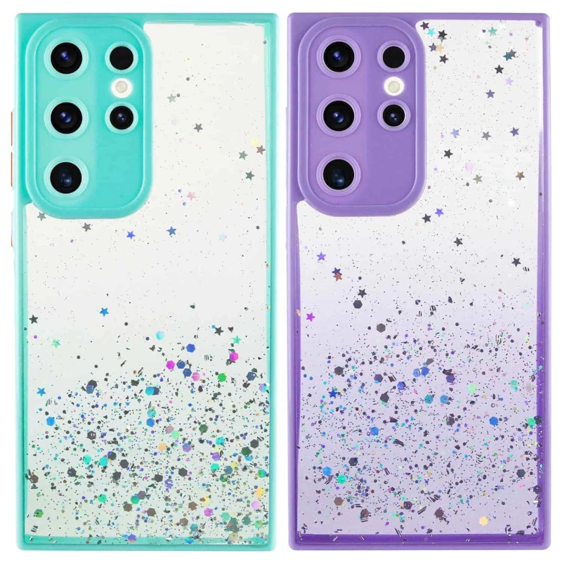 Чехол с блестками и защитой камеры для Samsung Galaxy S23 Ultra фото 3 из 4