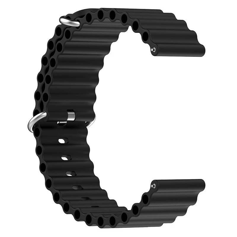 Ремінець Ocean Band для Smart Watch 22mm – Чорний / Black. Фото 4 з 6