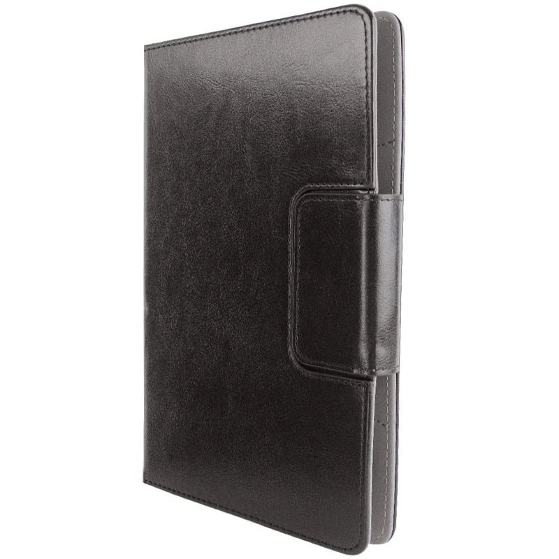 Універсальний шкіряний чохол книжка для планшета 7-8" – Чорний. Фото 5 з 10
